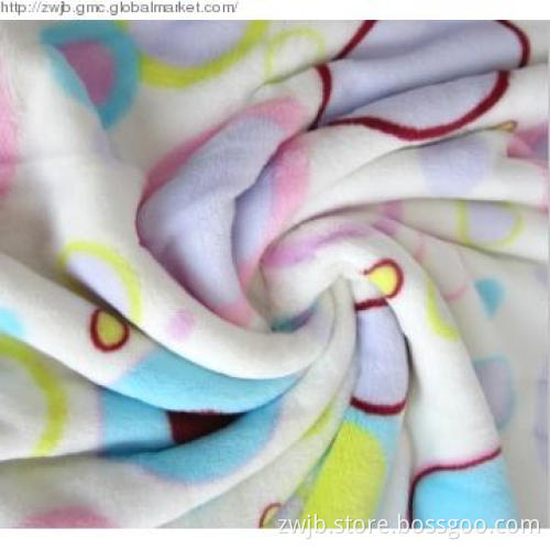coral fleece blanket/fabric printed